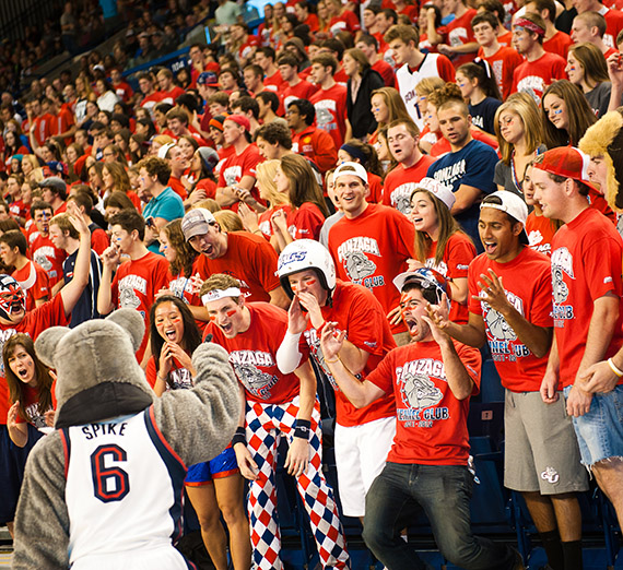 Gonzaga students take part in the preseason Kraziness in the Kennel. (GU photo)